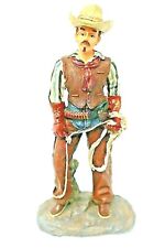 Vintage Cowboy With Lasso Western Figure Young Statue Sculpture Collectibles picture