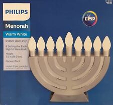 Philips Warm White LED Hanukkiah/Menorah BRAND NEW picture