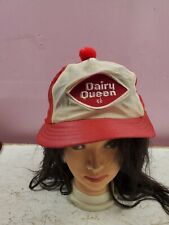 Vintage Rare HTF Dairy Queen Pom Pom Top Uniform Hat Cap Red White (c135) picture