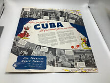 Vintage Original - 1947 CUBA by Flying Clipper - brochure - PAN AMERICAN pan am picture
