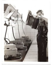 Vintage Vernacular Snapshot Military Photographic Film Processing Lab Darkroom picture