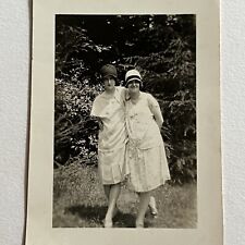 Antique Snapshot Photograph Beautiful Women Flapper Affectionate Hazel & Ruth picture