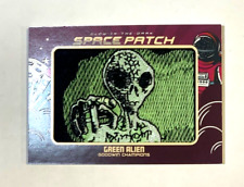 2023 UD Goodwin Champions Glow In The Dark Space Patch Green Alien #GSP-98 picture