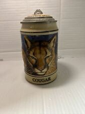 Vintage Budweiser Endangered Species Series Stein Cougar 1994  #42410 picture