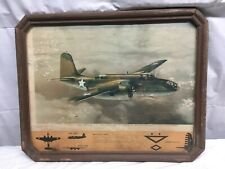 Vtg1940s Douglas A-Havoc Attack Bomber  Air Plane Characteristics Print In Frame picture