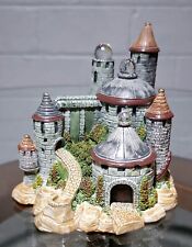 Vintage Spoontiques 1980’s  Castle Figurine Collectible With Crystal Spheres 5in picture