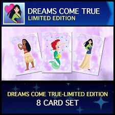 DREAMS COME TRUE-LIMITED EDITION-8 CARD SET-TOPPS DISNEY COLLECT picture