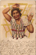 PC EGYPT, EEGYPTIAN BEAUTY, Vintage EMBOSSED Postcard (b29812) picture