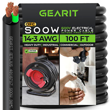 14/3 14 AWG Portable Power Cable (100 Feet - 3 Conductor) SOOW 600V 14 Gauge Ele picture