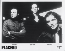 Placebo 2001 Black & White Press Photo Band Promo Steve Hewitt Stefan Olsdal picture