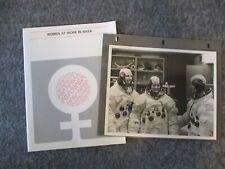 1975 SIGNED NASA SHUTTLE SPACELAB WOMEN SCIENTIST 1ST GEN PHOTO+WOMEN@WORK NASA picture