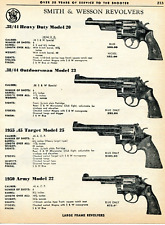 1963 Print Ad of Smith & Wesson S&W Model 20, 23, 25 1955, 22 1950 Army Revolver picture