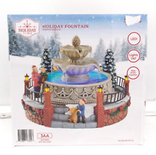 Holiday Time Holiday Fountain Christmas Village Color Changing LED Lights picture