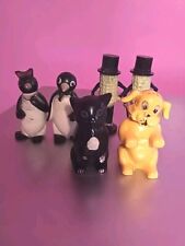 3 Vintage Sets Of Plastic Salt And Pepper Shakers picture