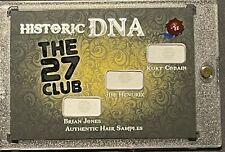 2022 Historic Autographs Cobain, Hendrix, Jones DNA Hair Samples 27 Club #3/13 picture