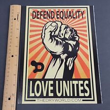 2015 Print Ad Dryworld Athletic Apparel Defend Equality Love Unites picture