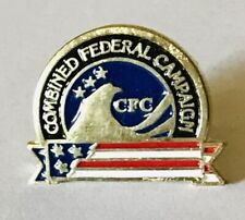 CFC Combined Federal Campaign USA America Pin Badge Rare Vintage (G9) picture
