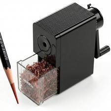 Marie's Long Point Manual Pencil Sharpener, 5-Level Adjustable Hand Crank Sha... picture