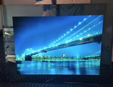 Wall Art Light Box Moving Picture Motion New York Bridge Mirror 16 X 12 picture