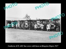 OLD 8x6 HISTORIC PHOTO OF CANBERRA ACT AEC BUS DEPOT KINGSTON c1927 picture