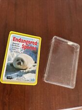 VTG ENDANGERED SPECIES ANIMAL RUMMY 32 DIFFERENT PLAYING CARDS MADE IN GERMANY picture