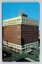 Tulsa OK- Oklahoma, Hotel Tulsa, Aerial Outside View, Vintage Postcard picture