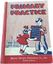 VTG 1949 PRIMARY PRACTICE Seatwork Lessons BENTON Review Publishing Fowler IN picture
