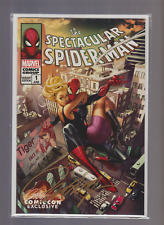THE SPECTACULAR SPIDER-MAN #1 D VARIANT GWEN STACY J SCOTT CAMPBELL SIGNED COA picture