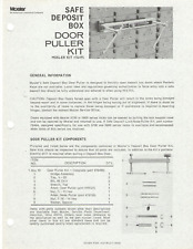 VTG 1970 MOSLER BANK SAFE DEPOST BOX DOOR PULLER KIT ADVERTISEMENT/INSTRUCTIONS picture