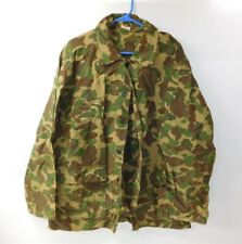 Vtg WWII US Army Military XL Frog Skin Camo Field Jacket Shirt 13 Star Buttons picture