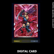 Topps Marvel Collect Psylocke Legendary Flagship '24 Red Pulsar Digital picture
