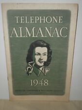 Vintage Telephone Almanac 1948 BELL SYSTEM AMERICAN TELEPHONE & TELEGRAPH CO. picture
