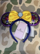 NEW ✅ EXCLUSIVE Loungefly Disney Beauty and the Beast Belle Stained Glass Ears picture