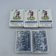 ACE authentic standard face playing cards - Lot of 5 - Blue picture