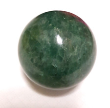 GREEN STRAWBERRY QUARTZ SPHERE STONE SUPPORTING IMMUNE SYSTEM 56 MM 260 G picture
