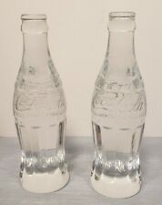 Set Of 2 Coca-Cola 24% Lead Crystal Bottle Made in USA 