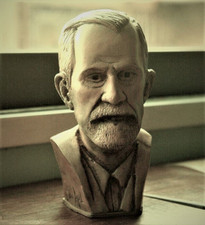 SIGMUND FREUD Bust Sculpture FIGURE PSYCHOLOGY PSYCHE philosopher PSYCHOLOGIST picture