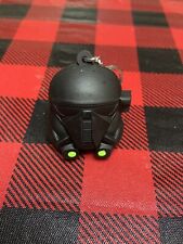 Star Wars Rogue One Nissan EXCLUSIVE Death Trooper Helmet Keychain Matte Black picture