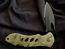 Camo Black Folding Lockback Pocket Knife EDC - Free Same Day Shipping picture