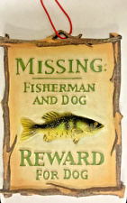 Fisherman Christmas Ornament -  Fisherman and Dog Reward For Dog Ornament picture