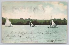 Wish You Were Here At Cedar Lake Pennsylvania 1908 Antique Postcard picture