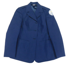 US Air Force JROTC Coat 10 Regular Womens Tropical Dress Blue 1608 Poly/Wool '95 picture