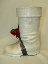Antique Santa Boot Kentucky Tavern Christmas Ornament Alcohol Container 1950's picture
