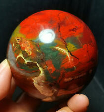 TOP 476G Natural Polished Colorful Red Agate Crystal Sphere Ball Healing BWD925 picture