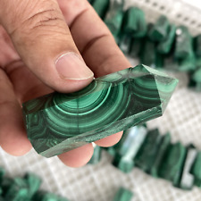 Natural Malachite obelisk Tower wand stone gift Spiritual Energy 50-80g 1pc picture