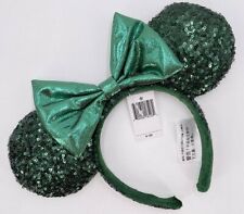 Disney Parks Emerald Green Sequins Ears Edition Minnie Mouse Headband picture