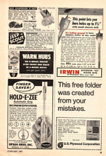 1967 Print Ad Upson Brothers Rochester NY Hold-E-Zee Automtic Grip Screwdrivers picture