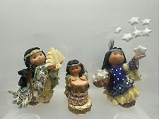 Friends of the feather Native Americans figurine Enesco 1996-2002 Lot Of 3 picture
