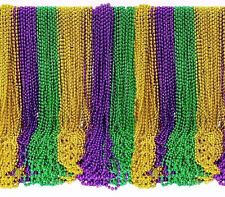Camlinbo 200 Pack Mardi Gras Beads Necklaces Bulk Purple Green Gold Beads Mar... picture