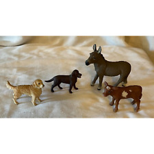 SCHLEICH Lot 2 Dogs, Donkey, Calf picture